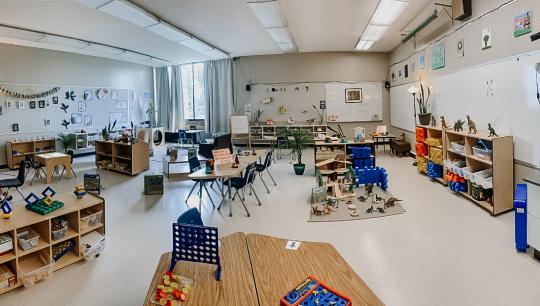 Delwood YMCA Child Care classroom