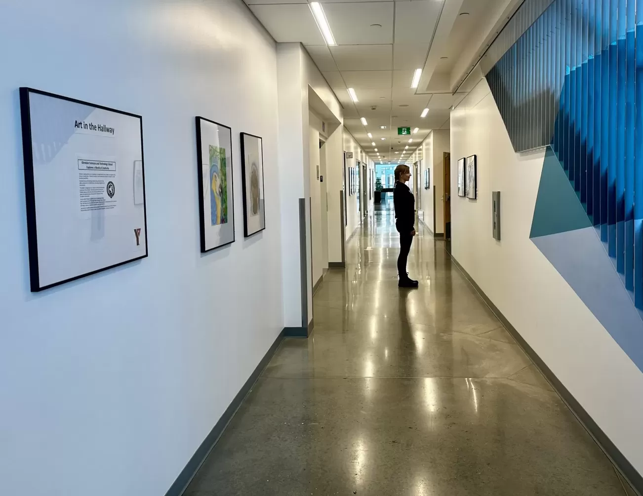 Art in the hallway